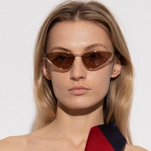 NEW SAINT LAURENT SL487 003 BROWN WOMEN SUNGLASSES SAINT LAURENT SL487 003 - Picture 1 of 3